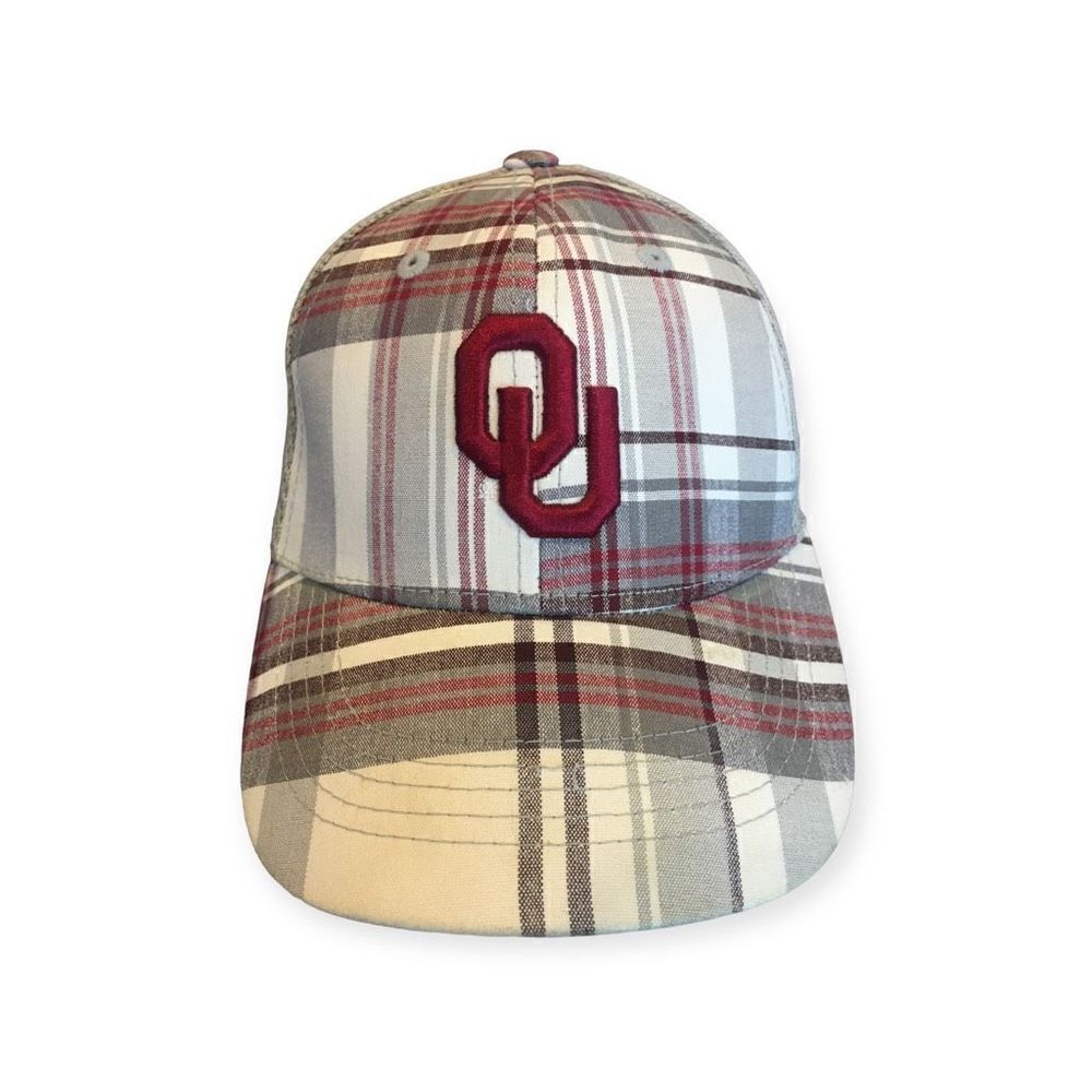 Oklahoma Sooners Top Of The World Youth Plaid Cap / Hat